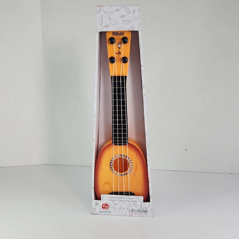 Sondz Ukulele with White 4 Strings Toy New